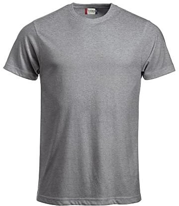 CliQue Herren New Classic T-Shirt, Grau (Grau), meliert, XL