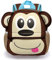 Hipiwe , Kinderrucksack Monkey,Small Size 21 * 13 * 31cm
