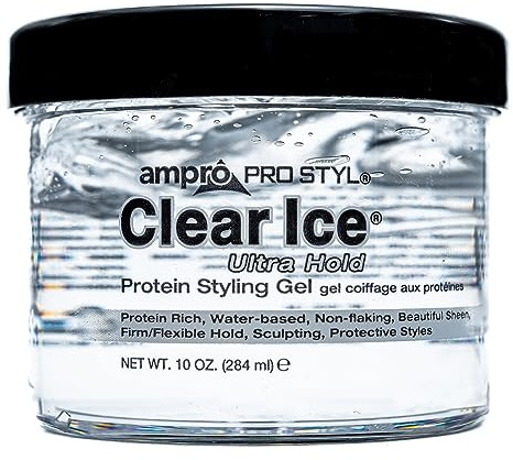 Ampro Pro Styl Clear Ice Protein Styling Gel, Ultra Hold, 10 oz. by AmPro