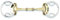 Stübben Gebiss 2260 Golden Wings Trense 4 in 1 doppelt gebrochen - 12,5 cm - 14 mm - Sweet Copper