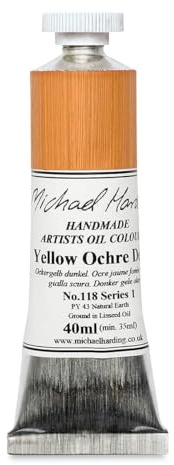 Michael Harding Oil Colour : 40ml Yellow Ochre Deep