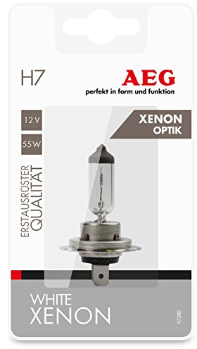 AEG Automotive 97280 Glühlampe White Xenon Plus H7, PX26d, 55 W, 1 Stück