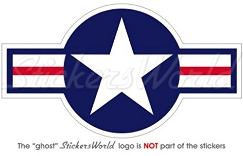Vinyl-Aufkleber, Aufschrift United States Armed Forces, Roundel USAF USMC US Navy 120 mm