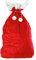 W WIDMANN MILANO Party Fashion 1561X - Weihnachtsmann Sack, aus Samt, 60 x 100 cm, rot-weiß, Nikolaus, Beutel, Accessoire, Zubehör, Motto Party, Karneval, Weihnachten