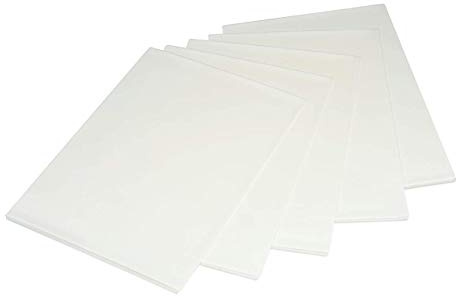 Carlton Trading - 10 Blätter Qualitäts Waffel / Reis Papier Weiß - Größe A4