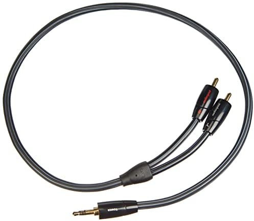 AudioQuest 0.6m Tower 3.5mm - 2xRCA Câble audio 0,6 m 3,5 mm Noir - Câbles audio (3,5 mm, 2 x RCA, Cuivre, 0,6 m, Noir)