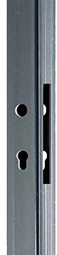 Tube pré-usiné 3 faces 40x40mm longueur 2m pour serrure à larder entraxe 85mm