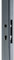 Tube pré-usiné 3 faces 40x40mm longueur 2m pour serrure à larder entraxe 85mm