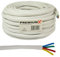 Premium X 25m Basic Quattro Quad Koaxial SAT Kabel 90dB 2-Fach geschirmt Antennenkabel 4in1 Koaxialkabel Weiß