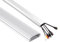 Maclean Kabelkanal 75cm Kabel Kanal Leiste Profil Aufputz Organizer Kabelführung Aluminium 60x20x750mm (Weiß)