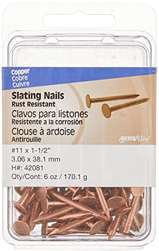 The Hillman Group Hillman Fastener Corp 42081 Clou en cuivre Blanc 3,8 cm x 11 cm