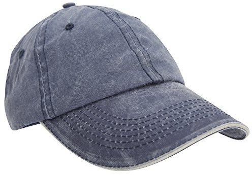 Result Washed Fine Line Cotton Baseball Cap with Sandwich Peak