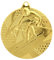 pokalspezialist 10 Stück Medaille Gold Wintersport Ski aus Stahl 50 mm x 3 mm MMC3950