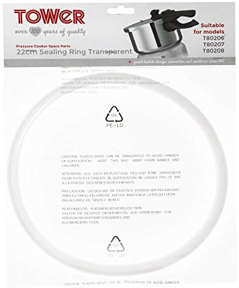 Tower Pressure Cooker Sealing Ring, Aluminium, 5.5 litres