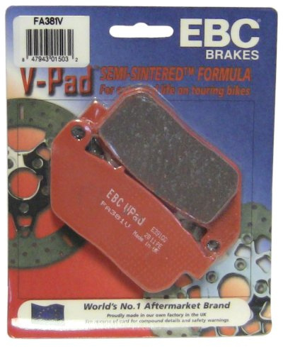EBC Brakes FA381V Semi Sintered Disc Brake Pad