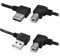 CY 2pcs Izquierda Derecha Ángulo USB 2.0 A Macho - B Macho Impresora Escáner 90 Grados Cable 50cm