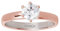 XENOX XS7356R Damen Ring Silver Circle rosé Sterling-Silber 925 Rose weiß Zirkonia 17,2 mm Größe 54