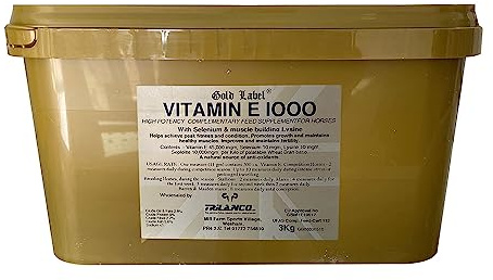 Gold Label Unisex's Herbal Health Vitamin E 1000, Clear, 3 kg