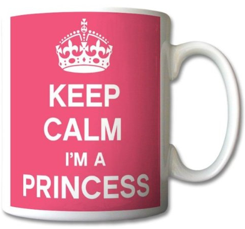 GrassVillage Keep Calm I'm A Princess Mug Cup Gift Retro