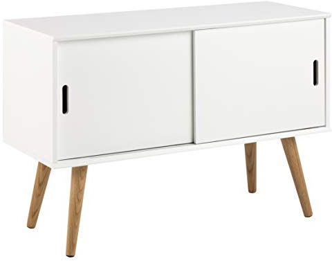 AC Design Furniture 60602 Anrichte Mariela, Türen 2 Stück, 100 x 38 x 69,5 cm, Holz, weiß