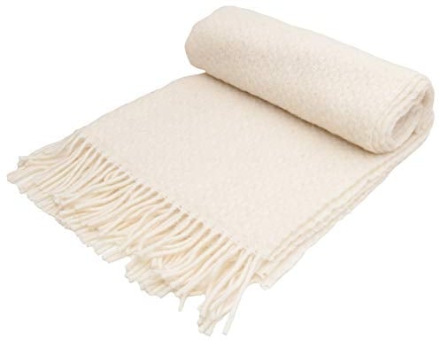 Wafer creme Schurwolle Knie Teppich British Made