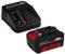 Einhell Starter Kit batería y cargador 3 Ah Power X-Change. iones de litio, 18 V, 3,0 Ah y cargador rápido, apto para todos los dispositivos Power X-Change