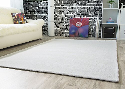 Steffensmeier Designer Teppich Modern Nicki in Creme weiß, Ökotex Zertifiziert, Größe: 250x350 cm