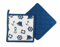 2 Stück- Maritim- Design- Topflappen 20x 20 cm, gesteppt. Marineblau
