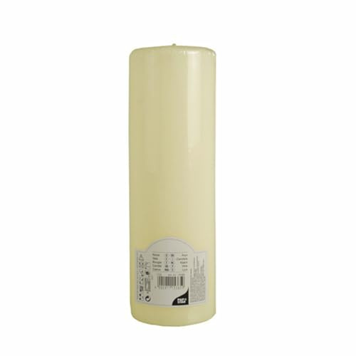 PAPSTAR 1 Karton = 6xStumpenkerze Ø 80 mm · 250 mm Elfenbein 15365