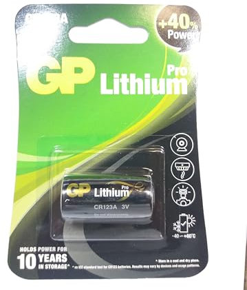 Box of 10 x GP CR123A 3V Lithium Batteries GPCR123A