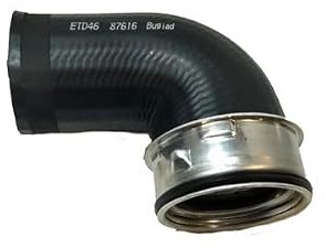 BUGIAD Ladeluftschlauch mit Schelle Kompatibel mit VW SHARAN 7M8, 7M9, 7M6 87616 | Kompatibel mit: FORD GALAXY I, SEAT ALHAMBRA, VW SHARAN