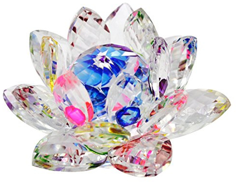 Feng Shui Crystal Lotus Flower 3 Mxsabrina Red String Bracelet SKU:X9013