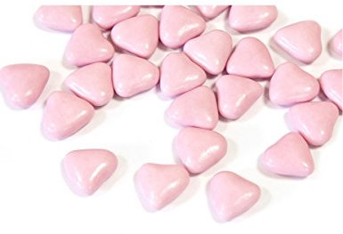 Générique - Dragées Mini Coeur Chocolat Couleur Rose Clair 250 GR