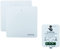 EcoDring ✮ Kit va et vient Moderne : 2 Interrupteurs sans fil sans pile + 1 récepteur 1000W ✮ garantie 3 ans ✮ blanc RX2TX