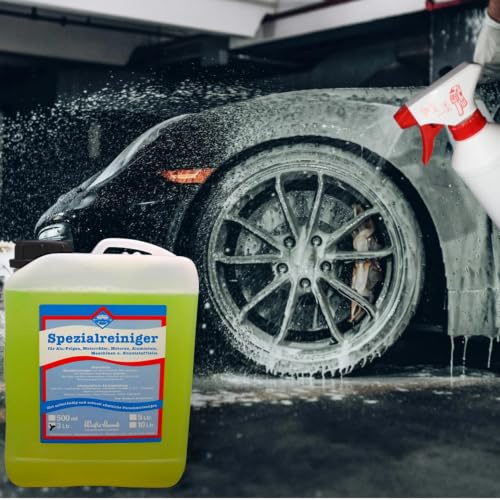 Wasserrose 3 L SPEZIALREINIGER FELGENREINIGER MOTORREINIGER Made IN Germany & SPRÜHFLASCHE