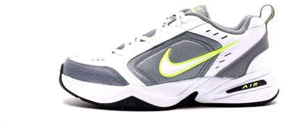 Nike Air Monarch Iv, Chaussures de Gymnastique Homme, Blanc (White/White/Cool Grey/Volt/Anthracite 100), 42 1/2 EU