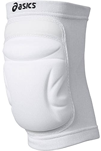Asics Performance Kneepad Rodillera, Unisex Adulto, Blanco, L
