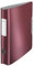 Leitz Qualitäts-Ordner 180° Active Style, A4, Schmal, Granat Rot, Abgerundeter Rücken mit 6,5 cm Rückenbreite, Gummibandverschluss, Leichtes Polyfoam, 11090028