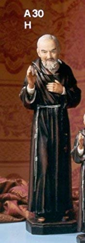 Statua Padre Pio San Pio in resina da 30 cm