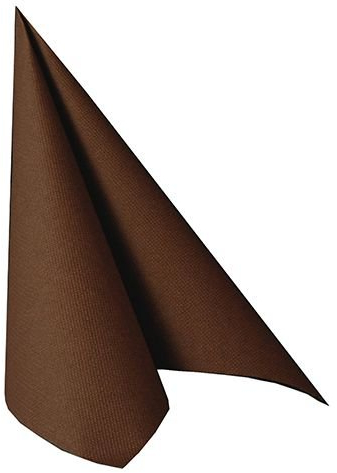 Unbekannt 100 Premium Servietten ROYAL Collection 1/4-Falz 40 cm x 40 cm braun