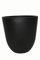 Pflanzkübel Nero der BLUMENINSEL MAINAU Ø40x H40cm aus Fiberglas in schwarz-anthrazit, Blumenkübel, Pflanztopf
