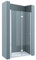 doporro Box Doccia per Nicchia 90x190 cm Porta a Soffietto Pieghevole con 2 Ante in Vetro Temperato 6 mm Trasparente Anticalcare, Profilo Cromo Lucido - Teramo26K