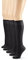 Nur Die 5er Pack Knie Seidenfein 15 DEN transparente Nylon Fein-Kniestrümpfe seidig glänzend breiter Komfortbund Damen, schwarz, one size
