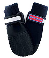Bark Brite All Weather Neoprene Paw Protector Dog Boots With Reflective Straps- (Sm (2.5X2.75 In.)) Travel Zipper Case Included