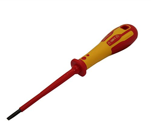 T49144-025 Screwdriver Insulated Slot 2,5x0,4mm BL Length: 75mm 1kVAC C.K