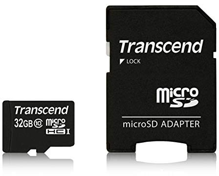 Transcend Premium 32GB Class 10 UHS-I microSDHC Memory Card for Phones with SD Adapter