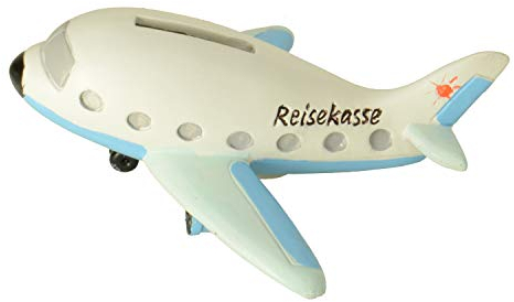 Unbekannt Reise-Spardose Art Deco Blue Sparbüchse 16 x 5 8 cm All Ages/Unisex Reisende