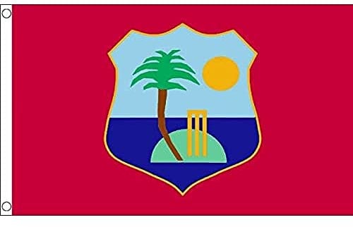 AZ FLAG Flagge West Indies Team 150x90 cm Polyester 100D 2 Ösen | Für innen und außen Nationalmannschaft dekorative Flagge doppelte Nähte und verstärkte Kanten mit Metallösen 100D Polyester