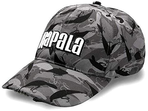 Rapala Casquette, Casquette Camou LED RLEDH, Matériel de Pêche, Taille Unique, Couleur Camouflage, Idéale pour Pêcheurs, Éclairage LED Intégré, Confortable et Pratique - Mixte