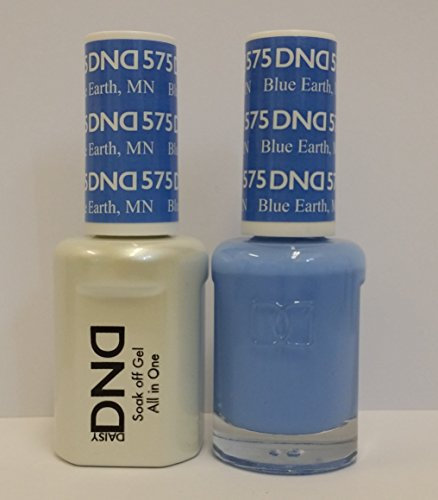 DND Gel DAISY DUO (GEL POLISH & MATCHING NAIL LACQUER) - 575 - BLUE EARTH MN 15ML BOTTLES